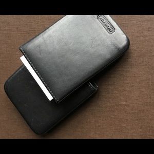 Coach Leather Business Card Holder